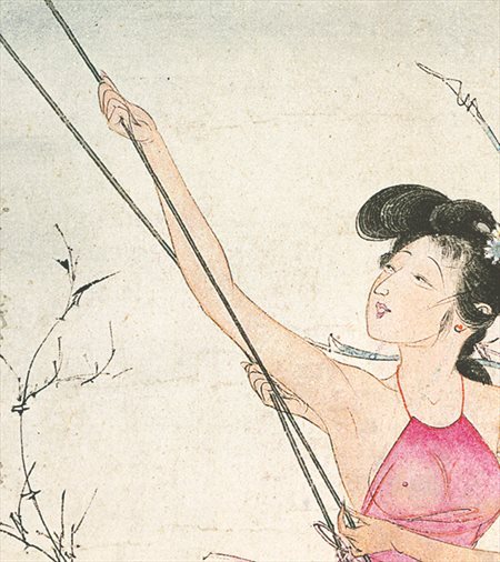 汉滨-胡也佛的仕女画和最知名的金瓶梅秘戏图